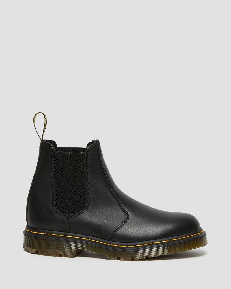 Dr Martens 2976 Slip Resistant Leren Enkellaars Heren Zwart | NL 375WNB